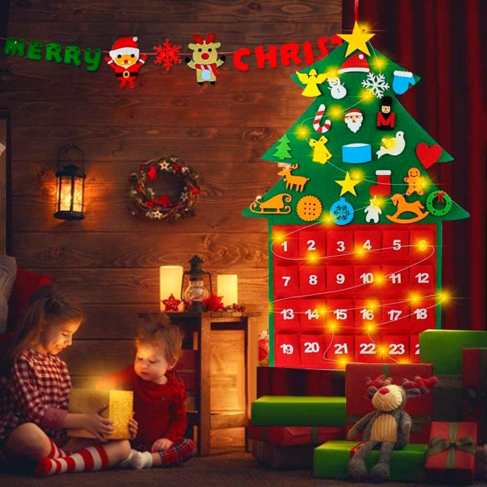 AdventTree, filcowe drzewko bożonarodzeniowe z kalendarzem - Image 5