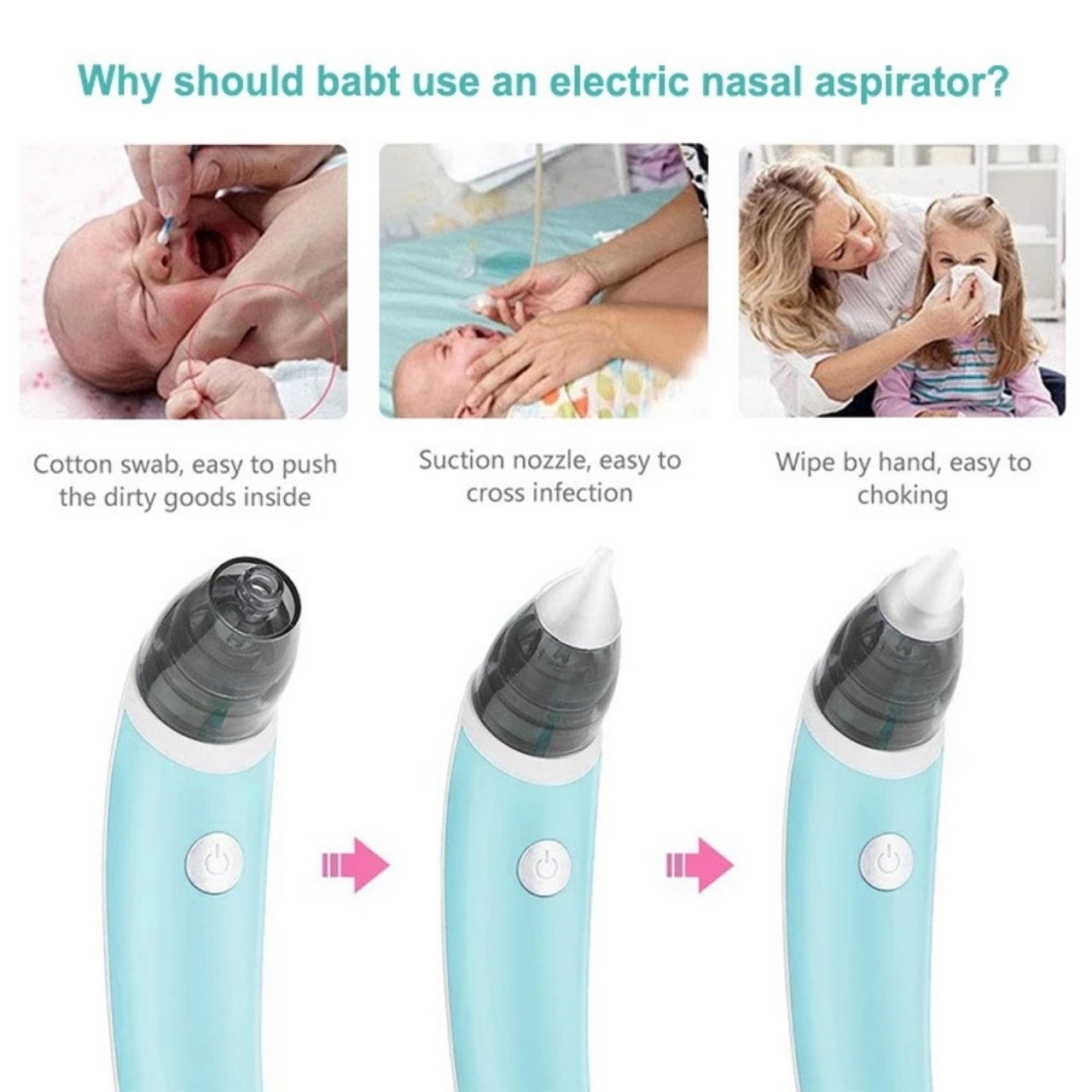 Aspirator, aspirator do nosa dla niemowląt - Image 7