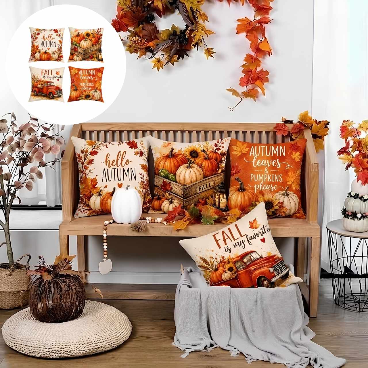 Jesienna poszewka na poduszkę, AutumnPillows - Image 8