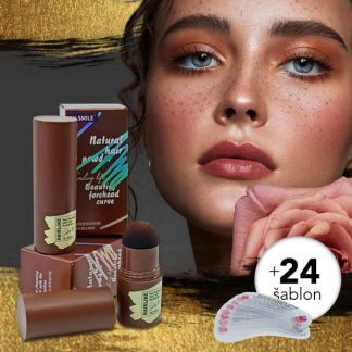 BROWSTAMP-TR, Zestaw do stylizacji brwi z szablonami i pigmentem - Image 10