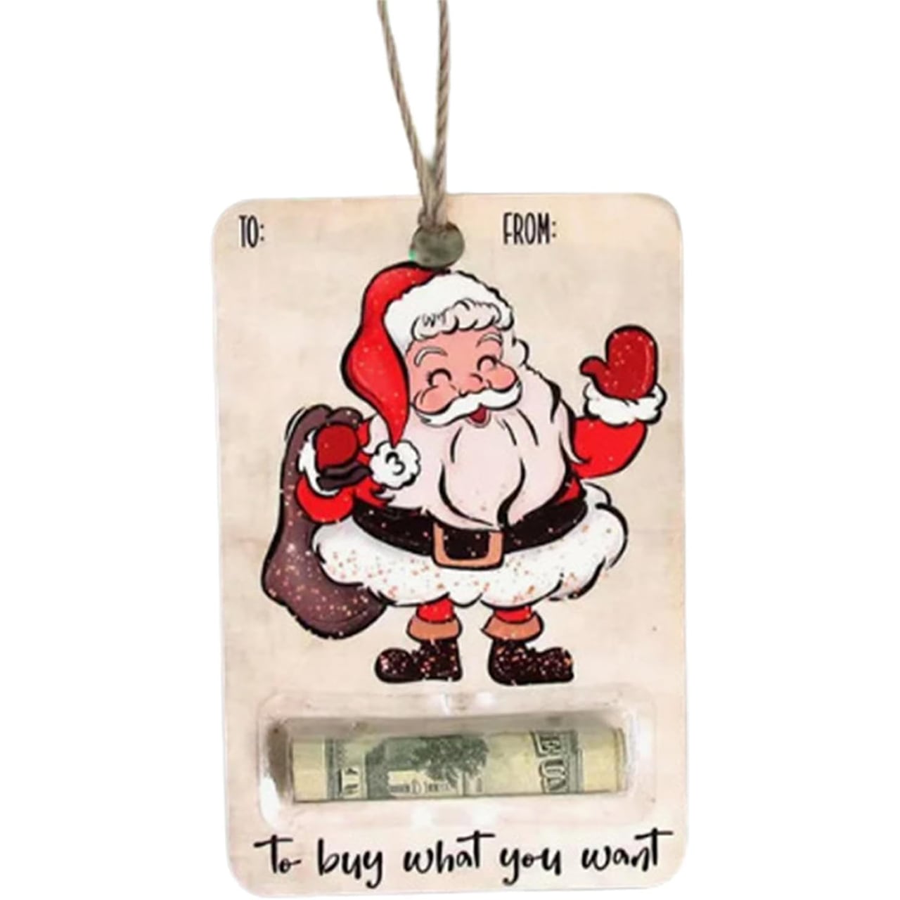 BestGift, kartka świąteczna z kieszonką na pieniądze (3 sztuki) - Image 2