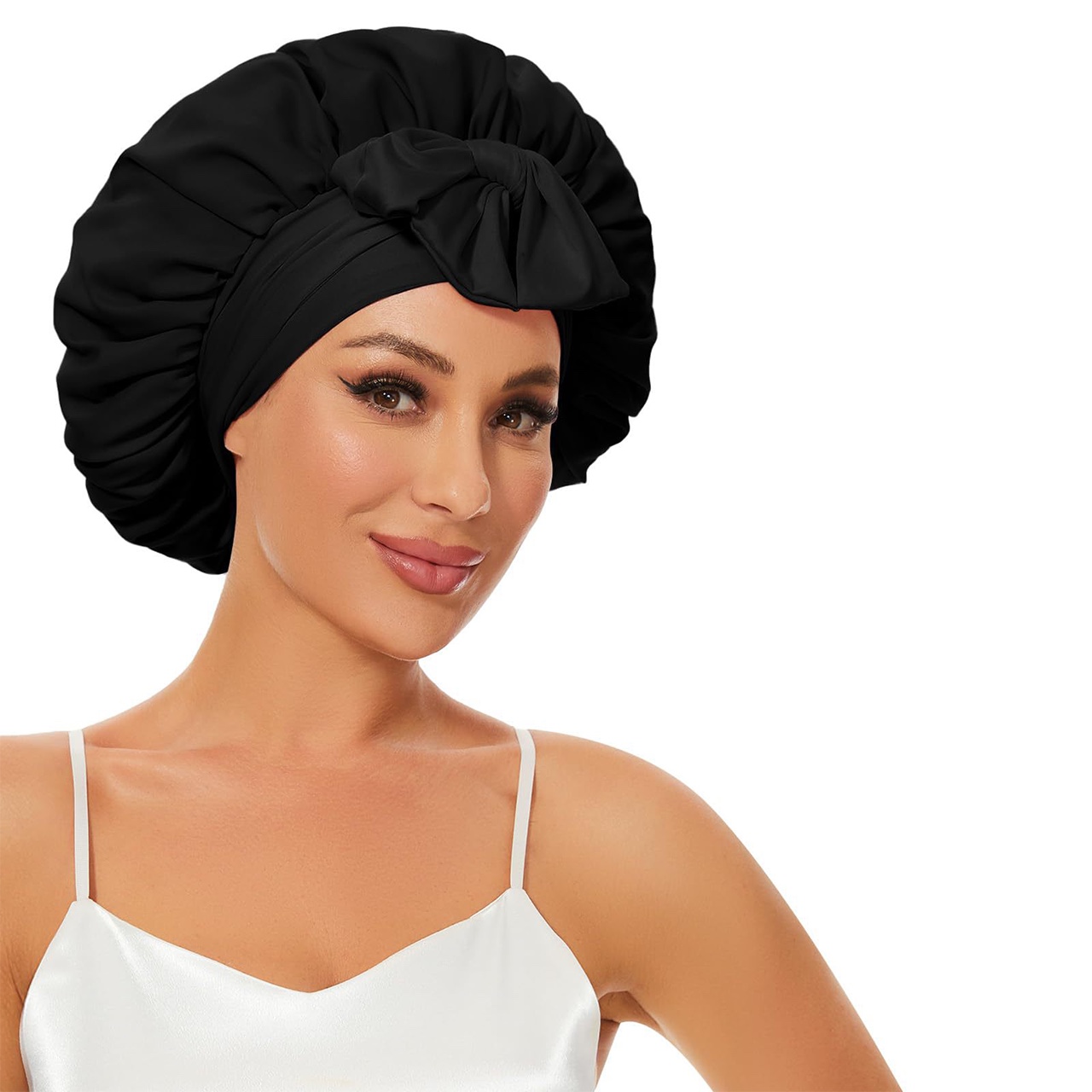 Bonnet, satynowa czapka do spania na włosy - Image 1