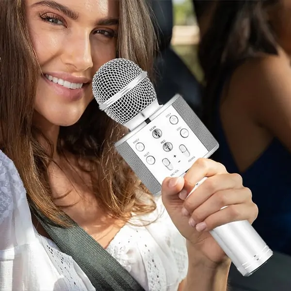 CaraokeStar, bezprzewodowy mikrofon z głośnikiem do karaoke - Image 4