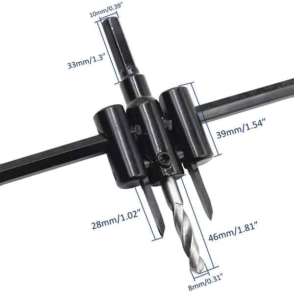 CircleCutter, regulowany nóż krążkowy (średnica cięcia od 30 do 120 mm) - Image 3