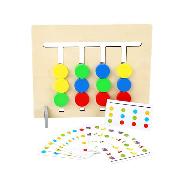 CombinationGame, drewniana układanka rozwijająca myślenie logiczne (36 zadań) - Image 1