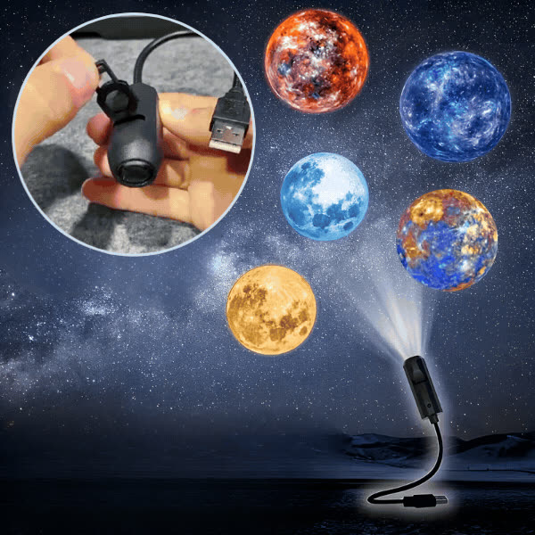 Projektor lampka nocna, CosmoLight - video