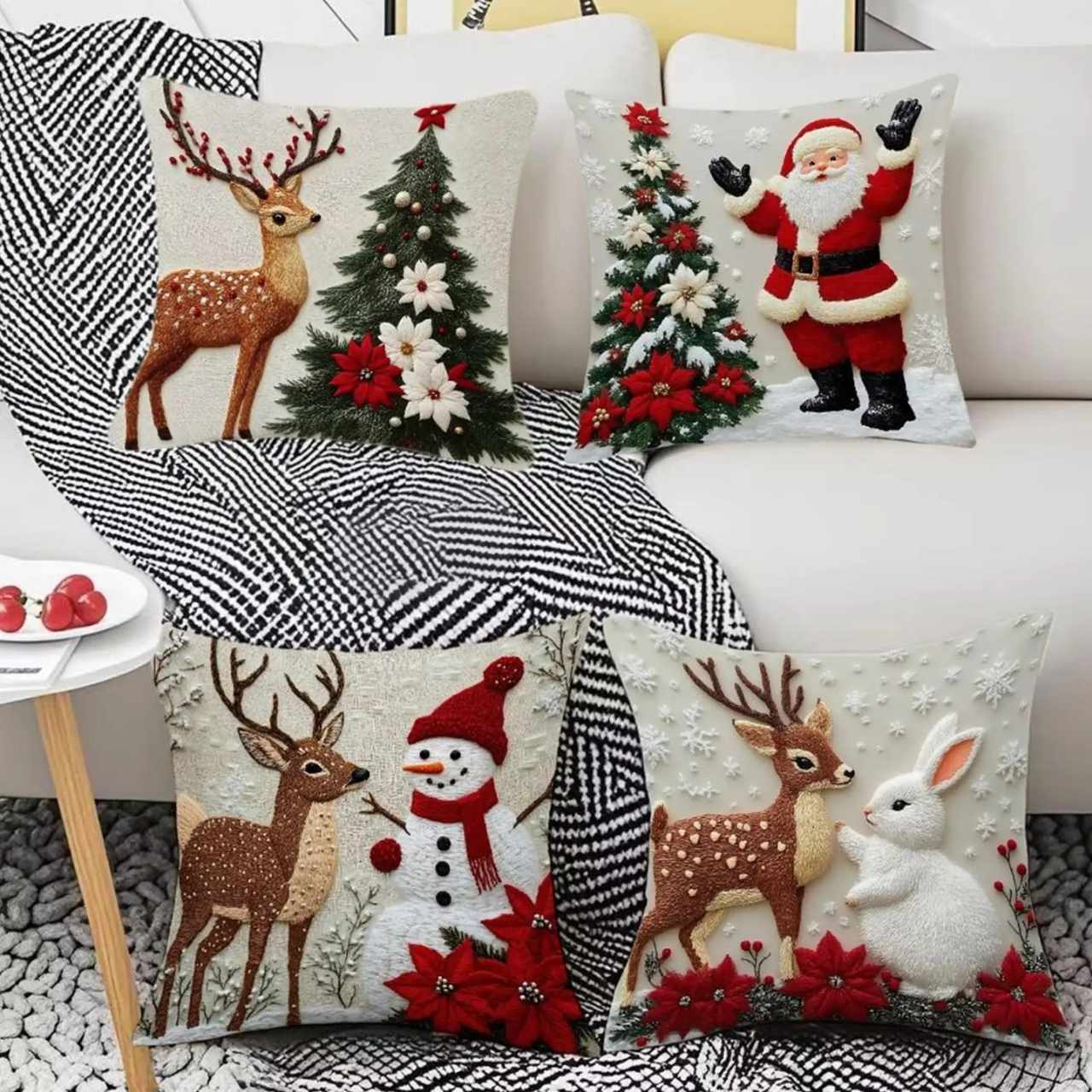 CutePillows, poszewki na poduszki świąteczne (4 sztuki) - Image 9