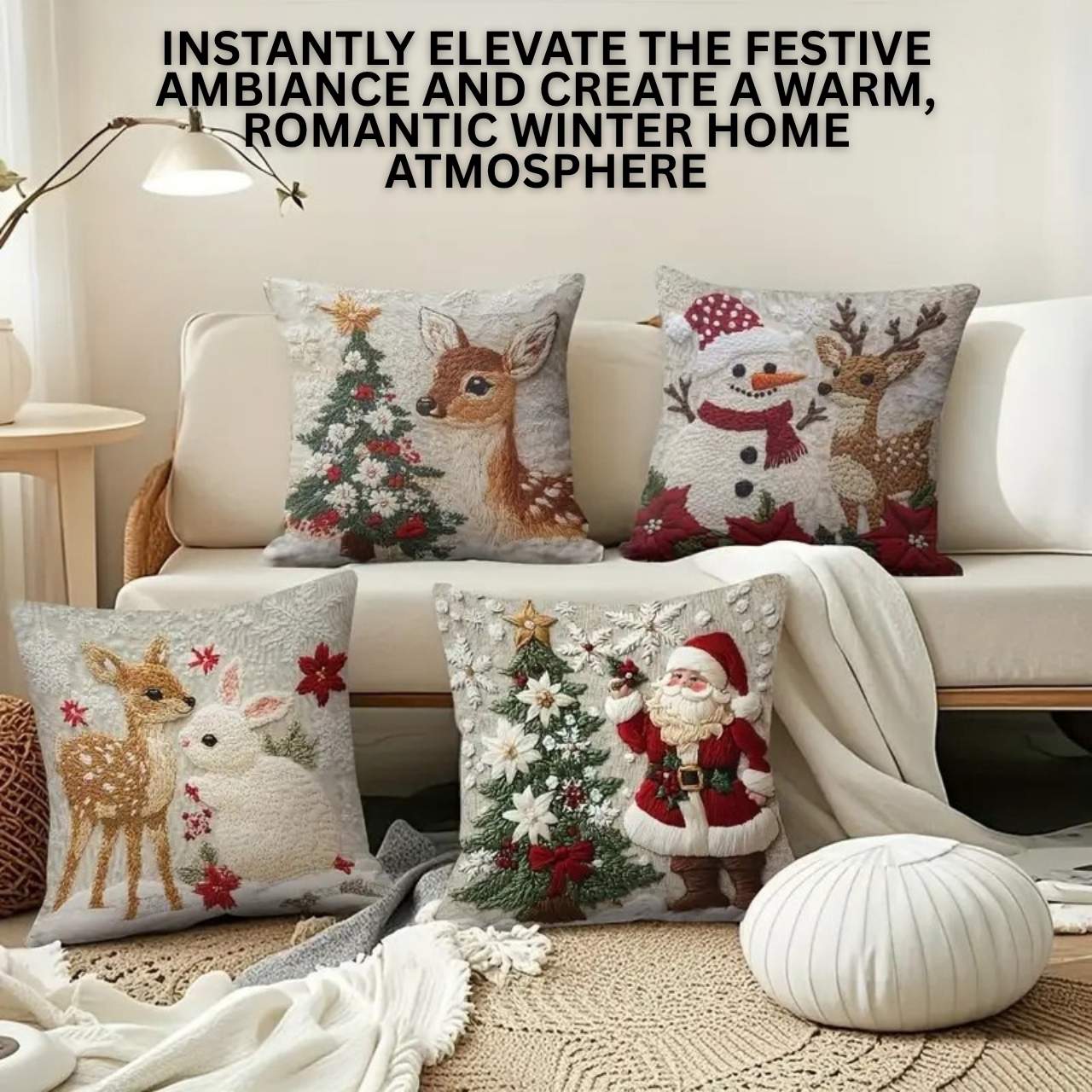 CutePillows, poszewki na poduszki świąteczne (4 sztuki) - Image 8