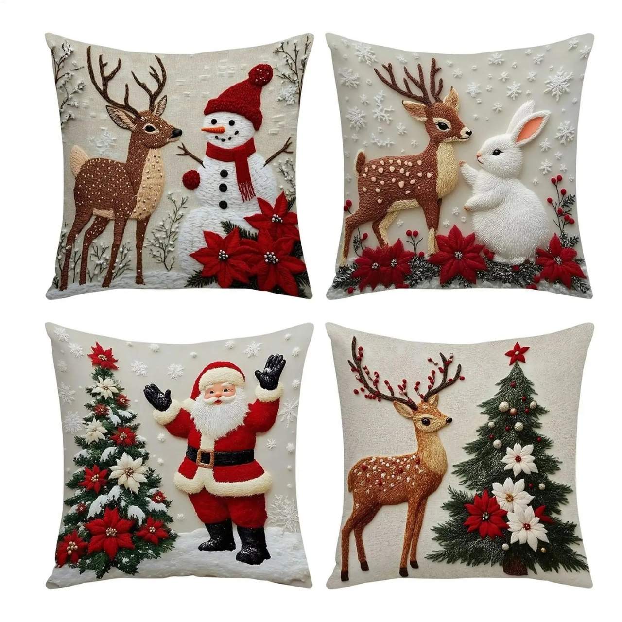 CutePillows, poszewki na poduszki świąteczne (4 sztuki) - Image 6