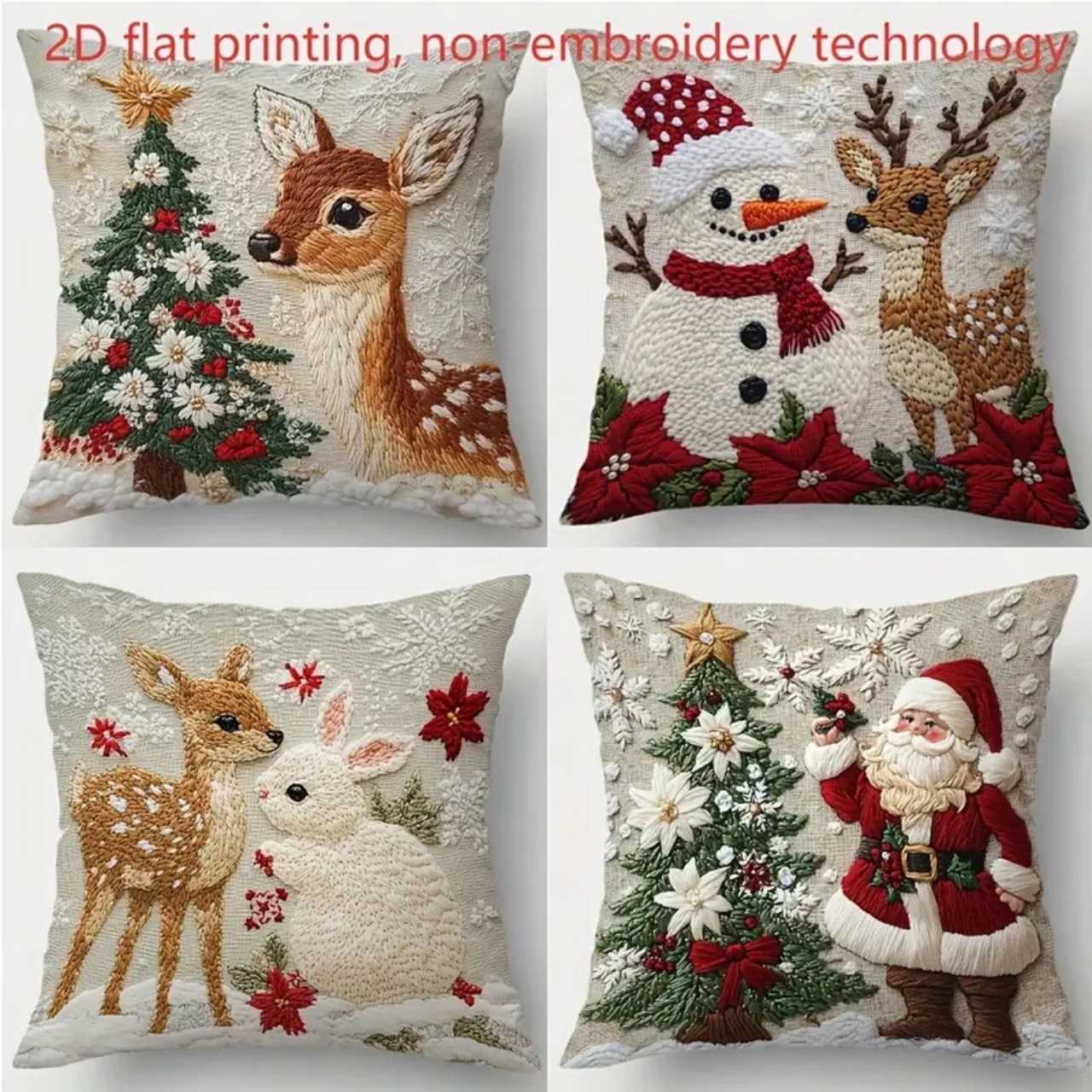 CutePillows, poszewki na poduszki świąteczne (4 sztuki) - Image 4