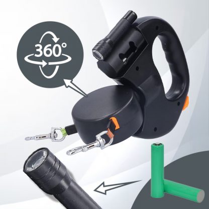 DDR-TST, Podwójna smycz dla psów FlexiPaws - Image 4