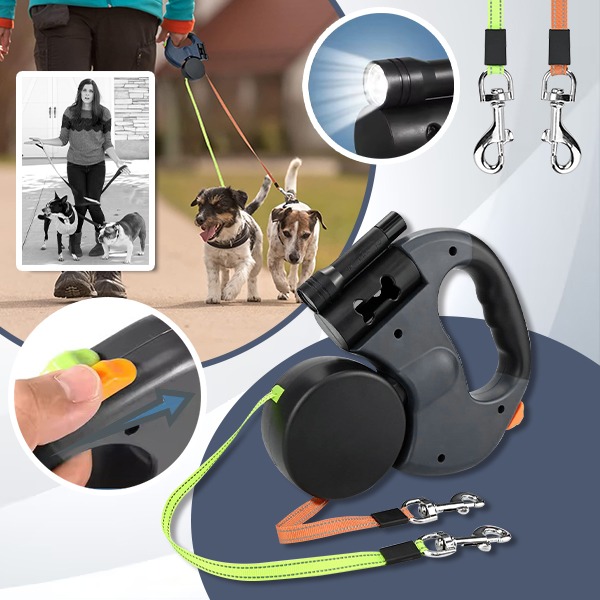 DDR-TST, Podwójna smycz dla psów FlexiPaws - Image 6