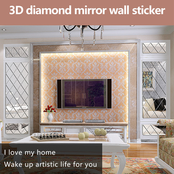 DiamondMirror, diamentowe naklejki lustrzane, które rozświetlą i rozjaśnią każde pomieszczenie (32 szt.) - Image 9
