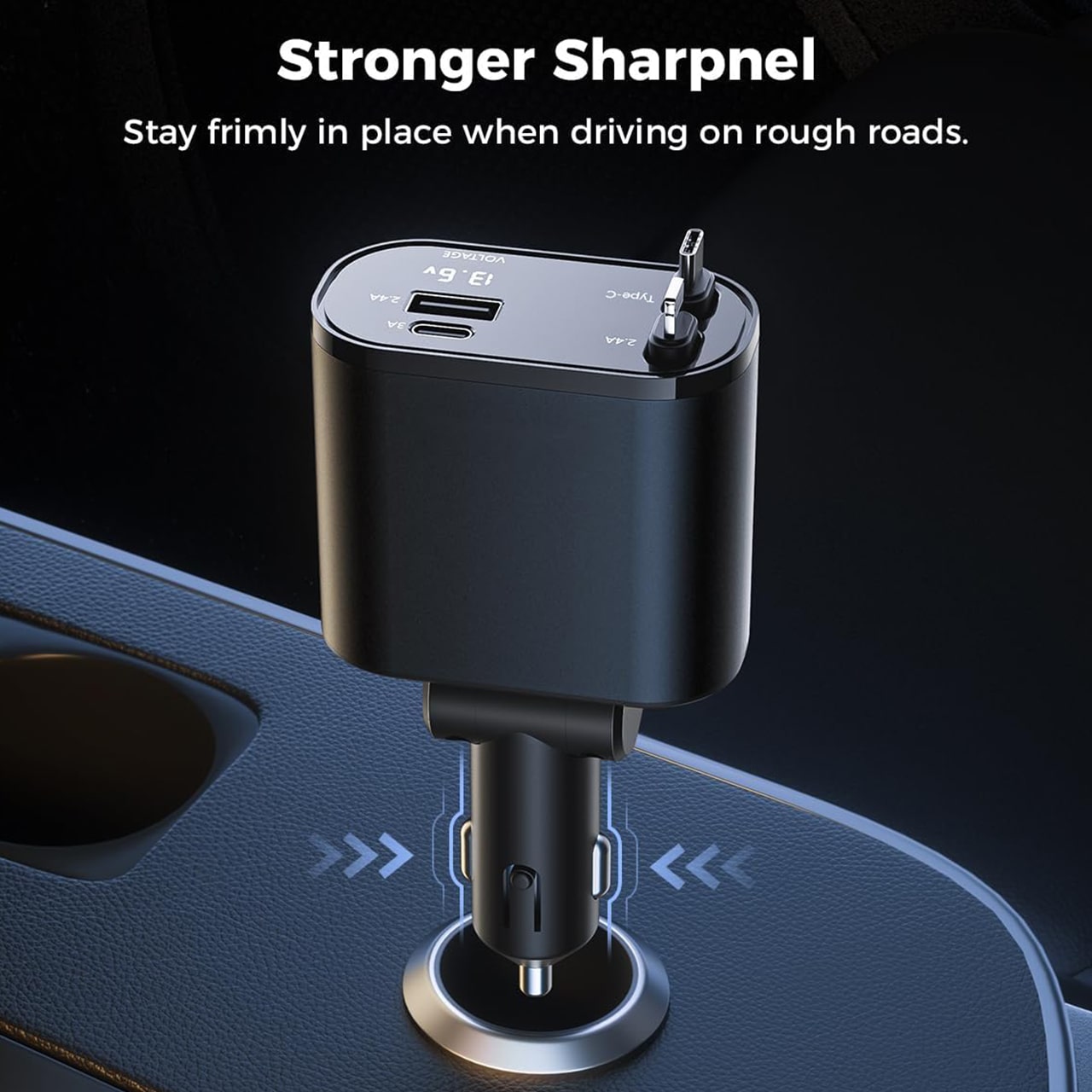 DualCharger, 4-w-1 ładowarka samochodowa - Image 1
