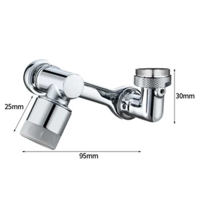 DualFaucet, przystawka do baterii, która może być obracana o 1080° i posiada 2 sposoby odprowadzania wody - Image 2