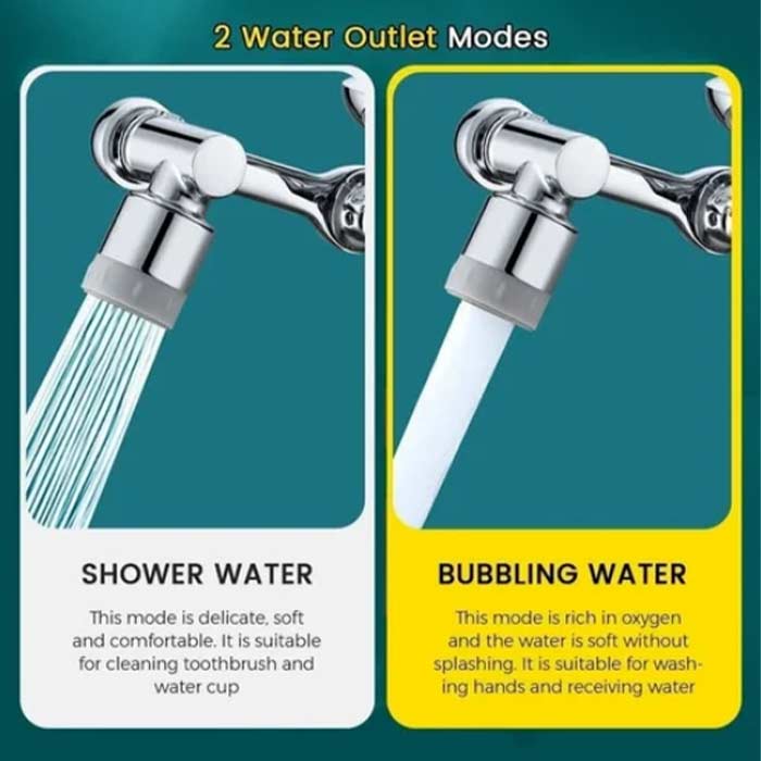 DualFaucet, przystawka do baterii, która może być obracana o 1080° i posiada 2 sposoby odprowadzania wody - Image 10