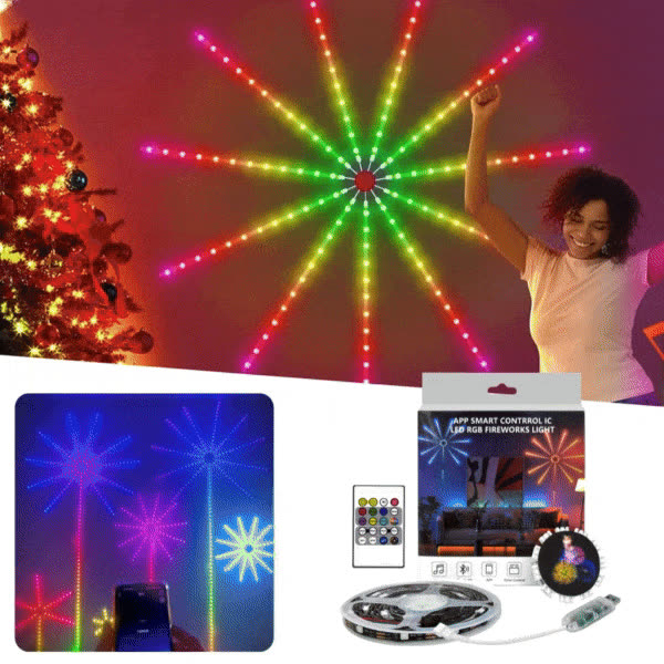 FIREWORK, Inteligentne dekoracyjne lampki LED - video