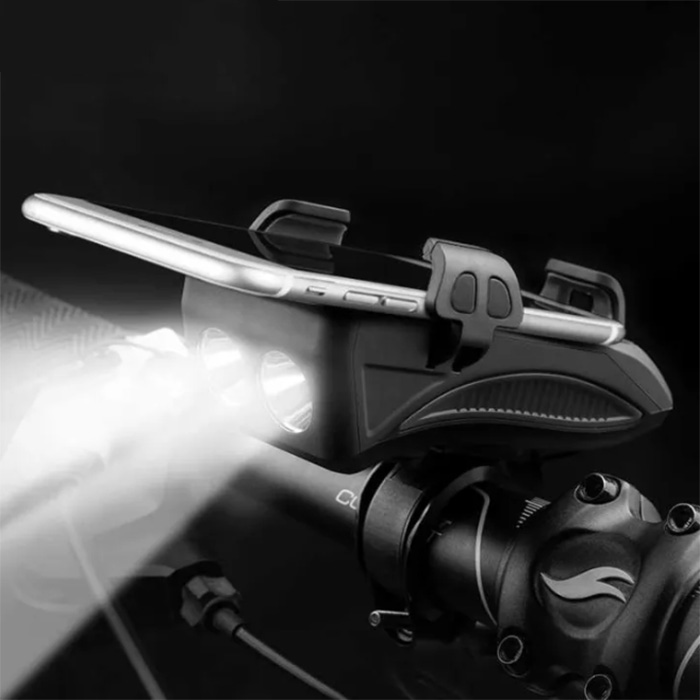 FastBike łączy w sobie latarkę, stację ładowania, dzwonek i uchwyt na telefon!