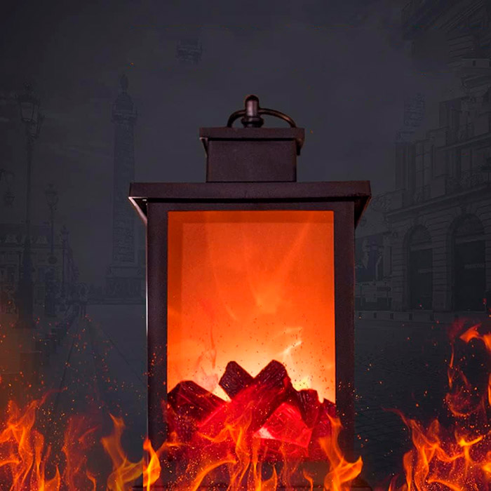 FireLantern, dekoracyjna lampa z wyglądem kominka i wirtualnym ogniem - Image 4