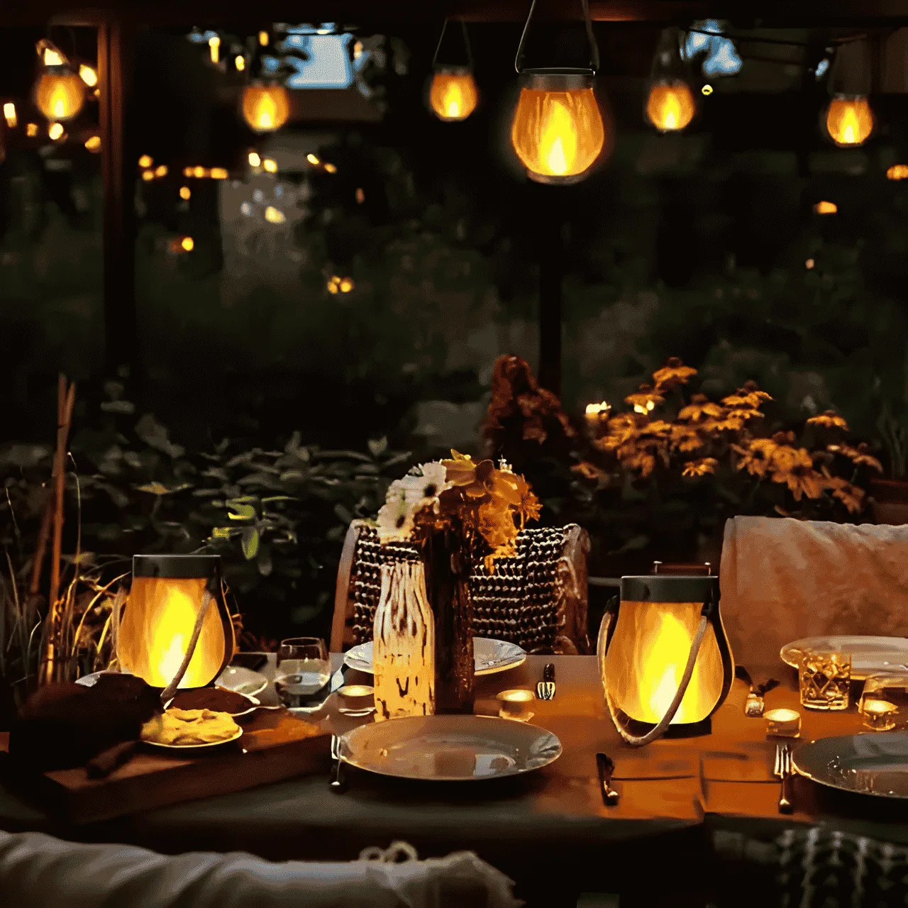 Latarnia solarna z efektem płomienia Flamy - Image 6