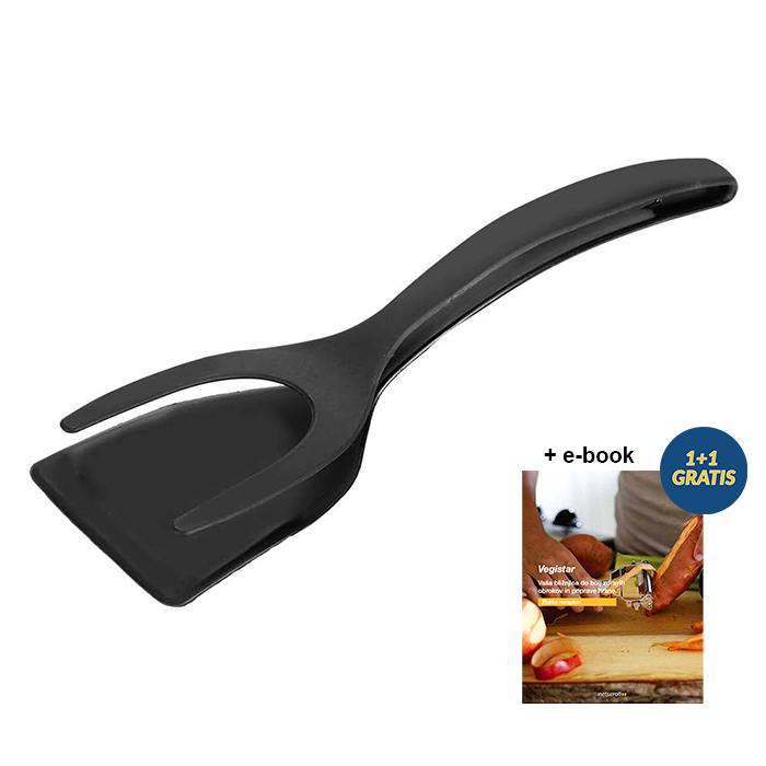 FoodClip Łopatka kuchenna i szczypce w jednym + DARMOWY e-book z przepisami - Image 1