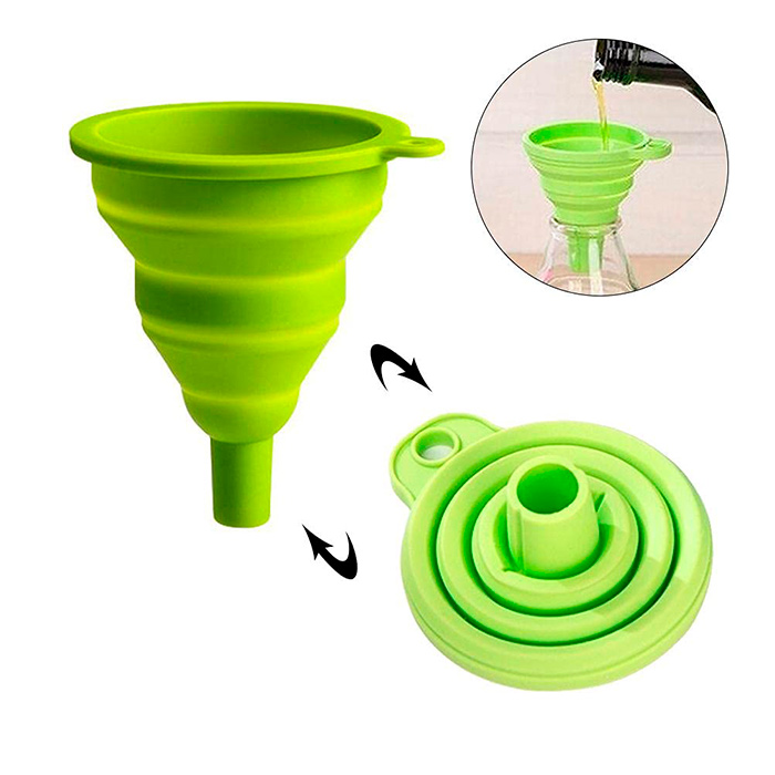 Funnel, składany silikonowy lejek do rozlewania płynów i innych produktów spożywczych - Image 1