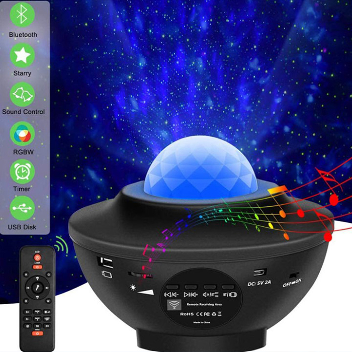 GalaxySky, głośnik i projektor 2w1 ze zintegrowanym pilotem - Image 7