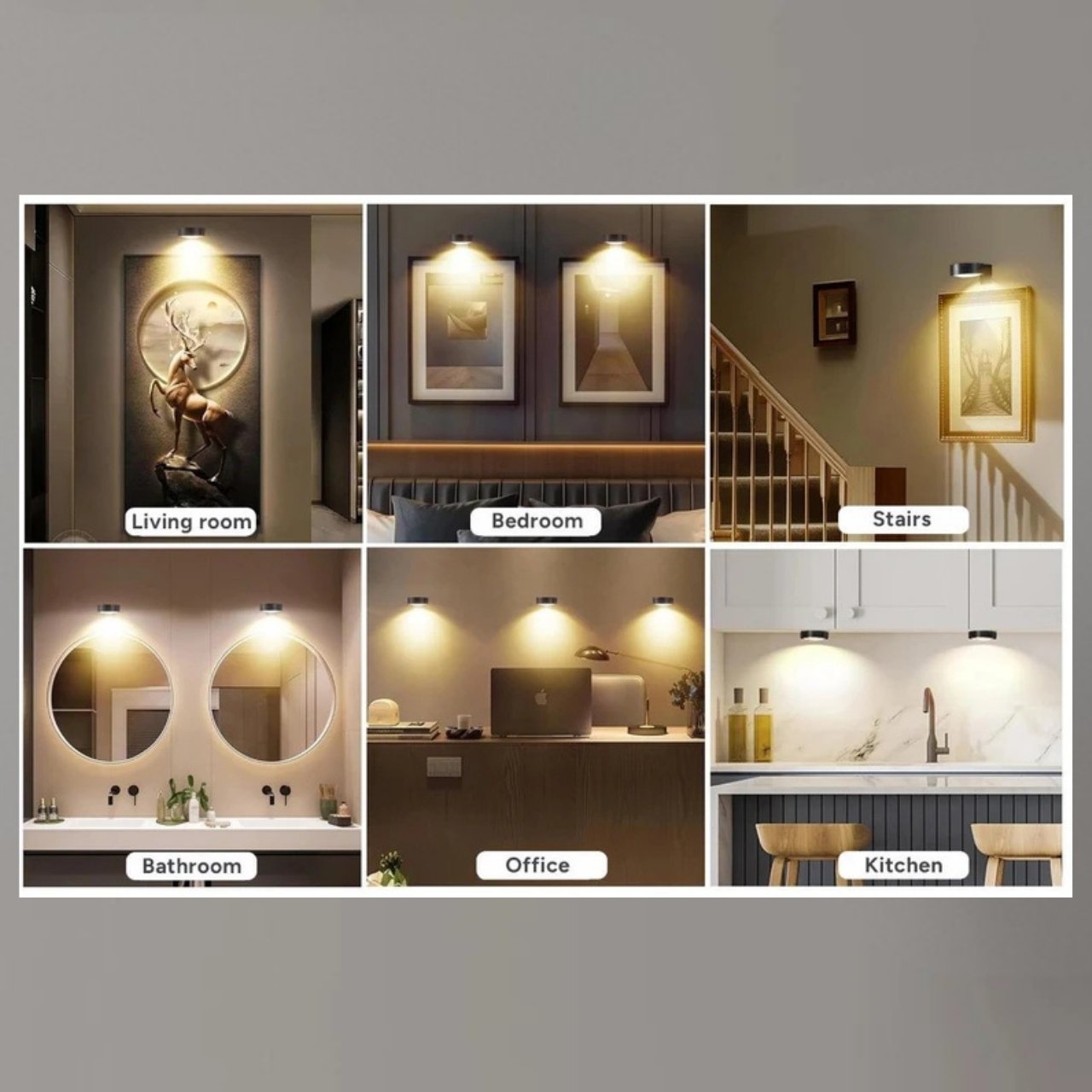 GalleryGlow, Magnetyczna LED-owa Lampa do Oświetlania Obrazów (2 szt.) - Image 5