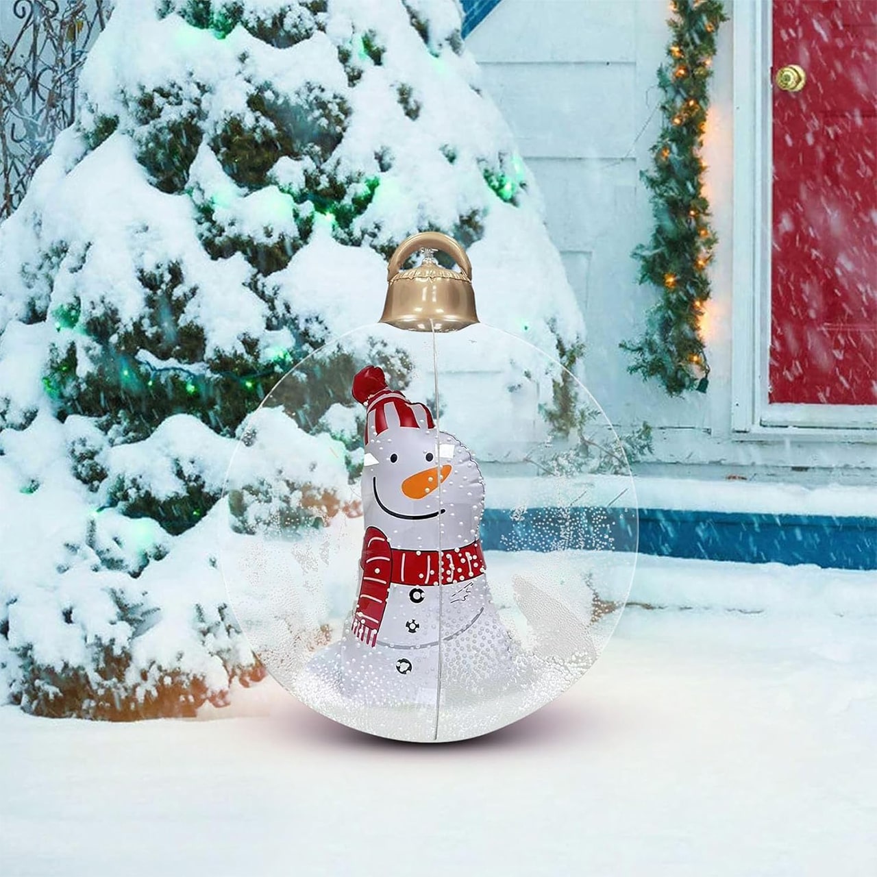 GlowySnowy, bombka świąteczna z motywem bałwanka i światłem - Image 2