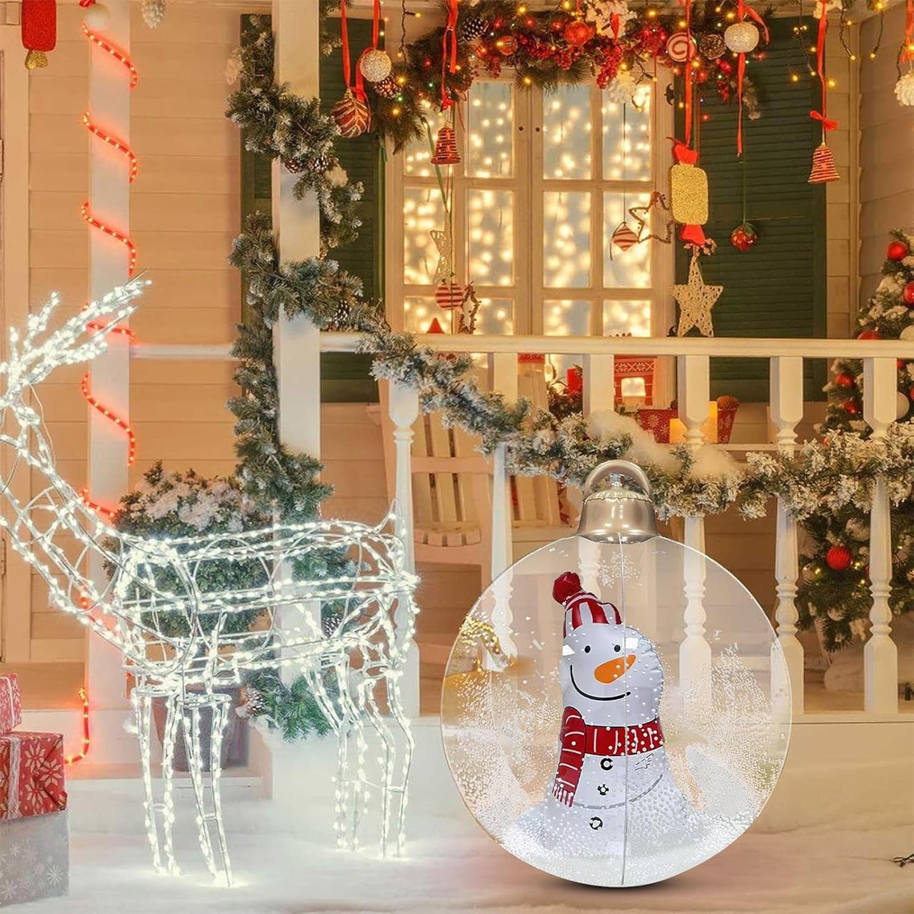 GlowySnowy, bombka świąteczna z motywem bałwanka i światłem - Image 8