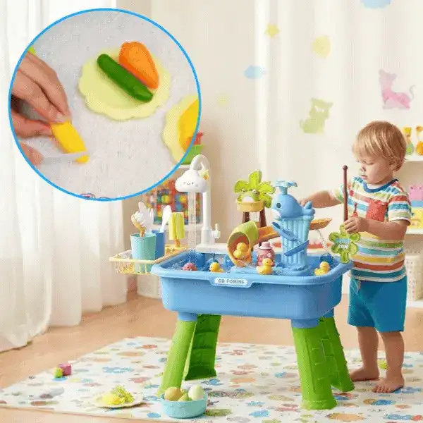 Stół do zabawy wodą i piaskiem dla dzieci, GoFishing - Image 1