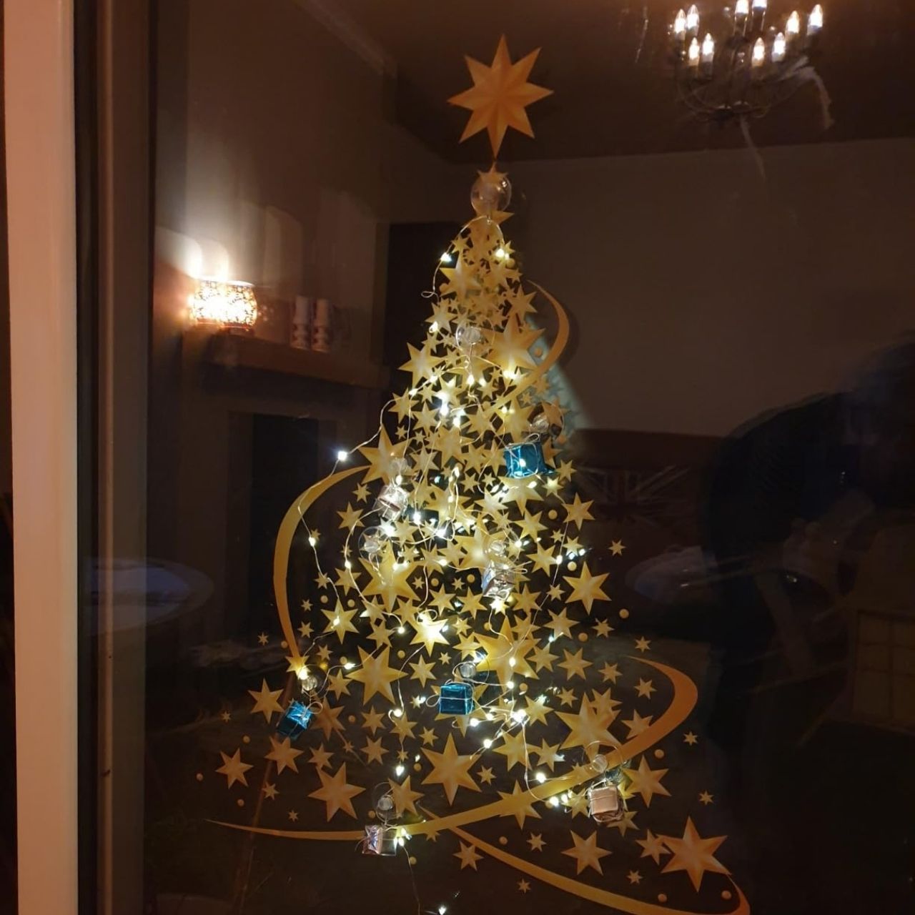 GoldenTree, złote naklejki na okna świąteczne (2 szt.) - Image 4