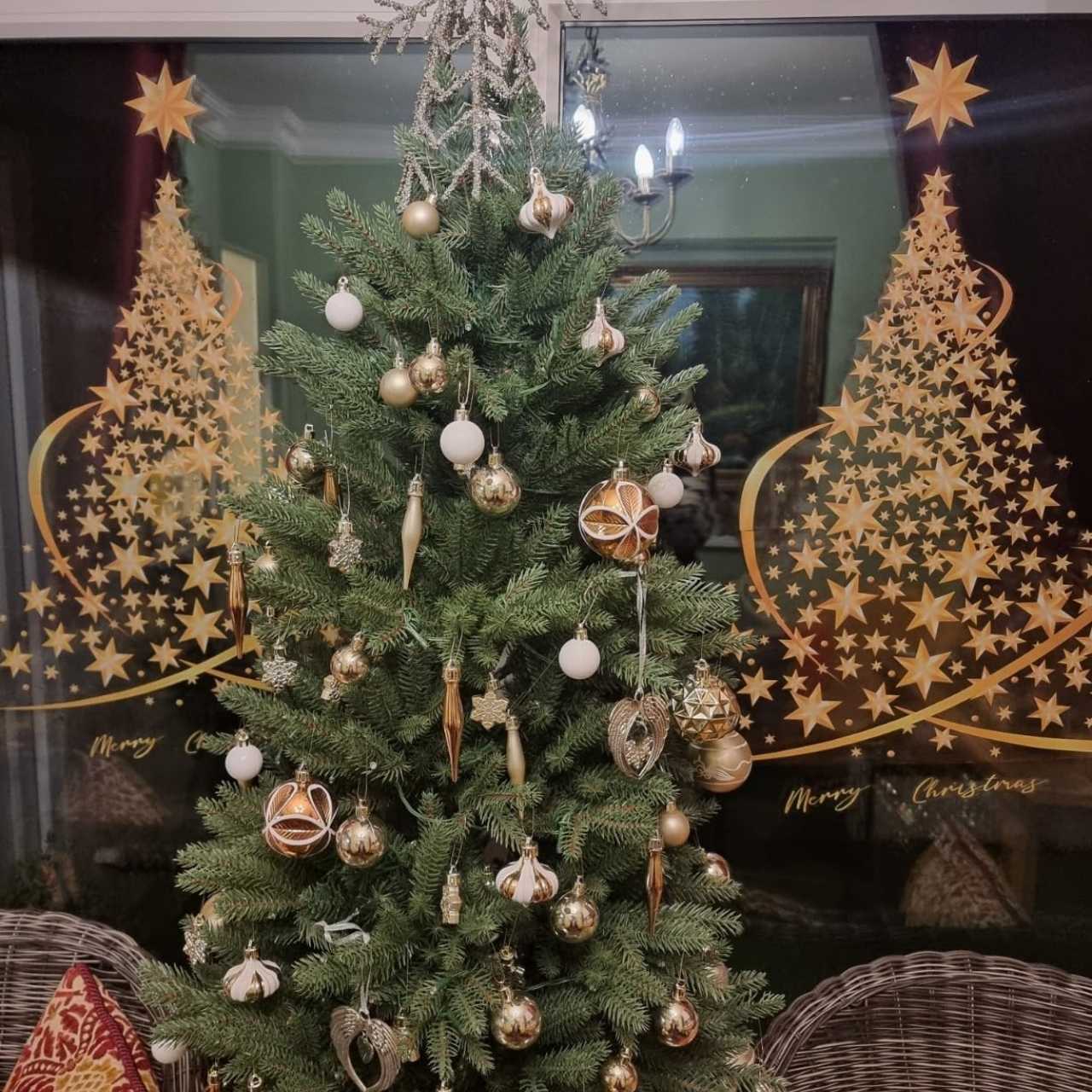GoldenTree, złote naklejki na okna świąteczne (2 szt.) - Image 7