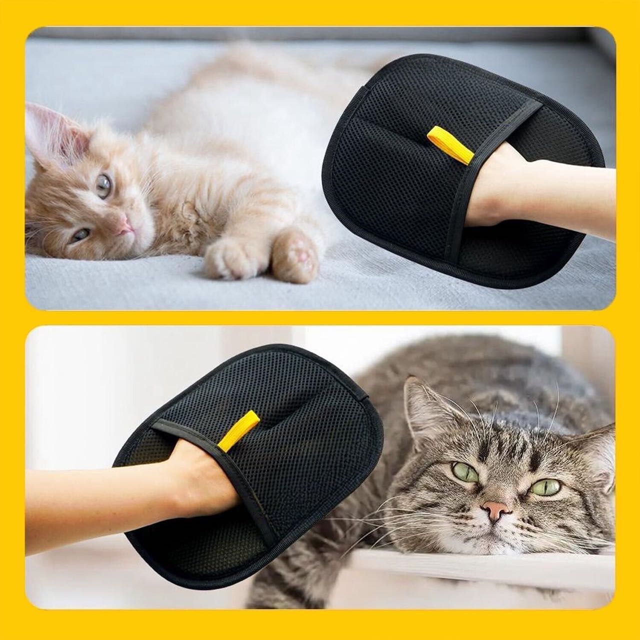GroomyGlove, podwójnie stronny rękawica do pielęgnacji zwierząt - Image 4