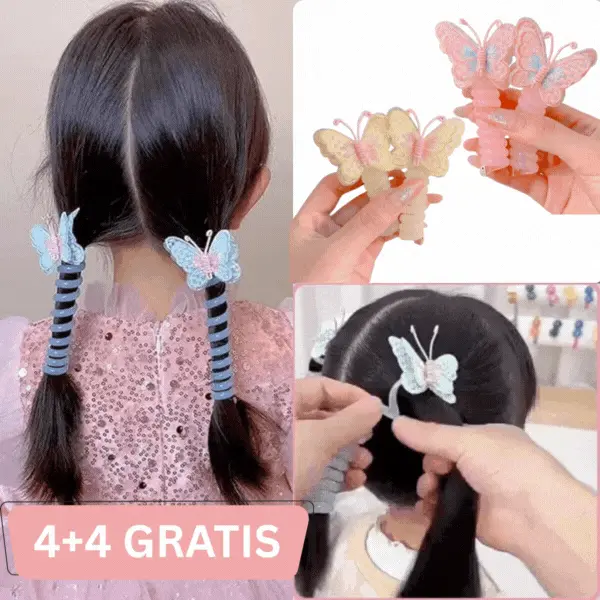 HAIRTIE, Elastyczne gumki Metuljček 4+4 GRATIS - Image 1