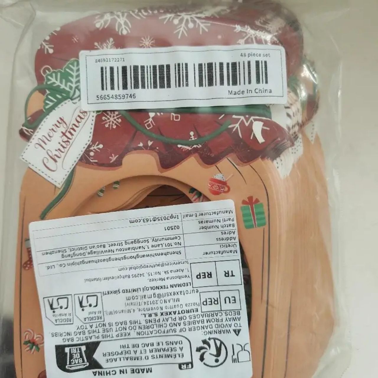 JarGifts, Zestaw Kart Podarunkowych na Boże Narodzenie (48 szt.) - Image 1