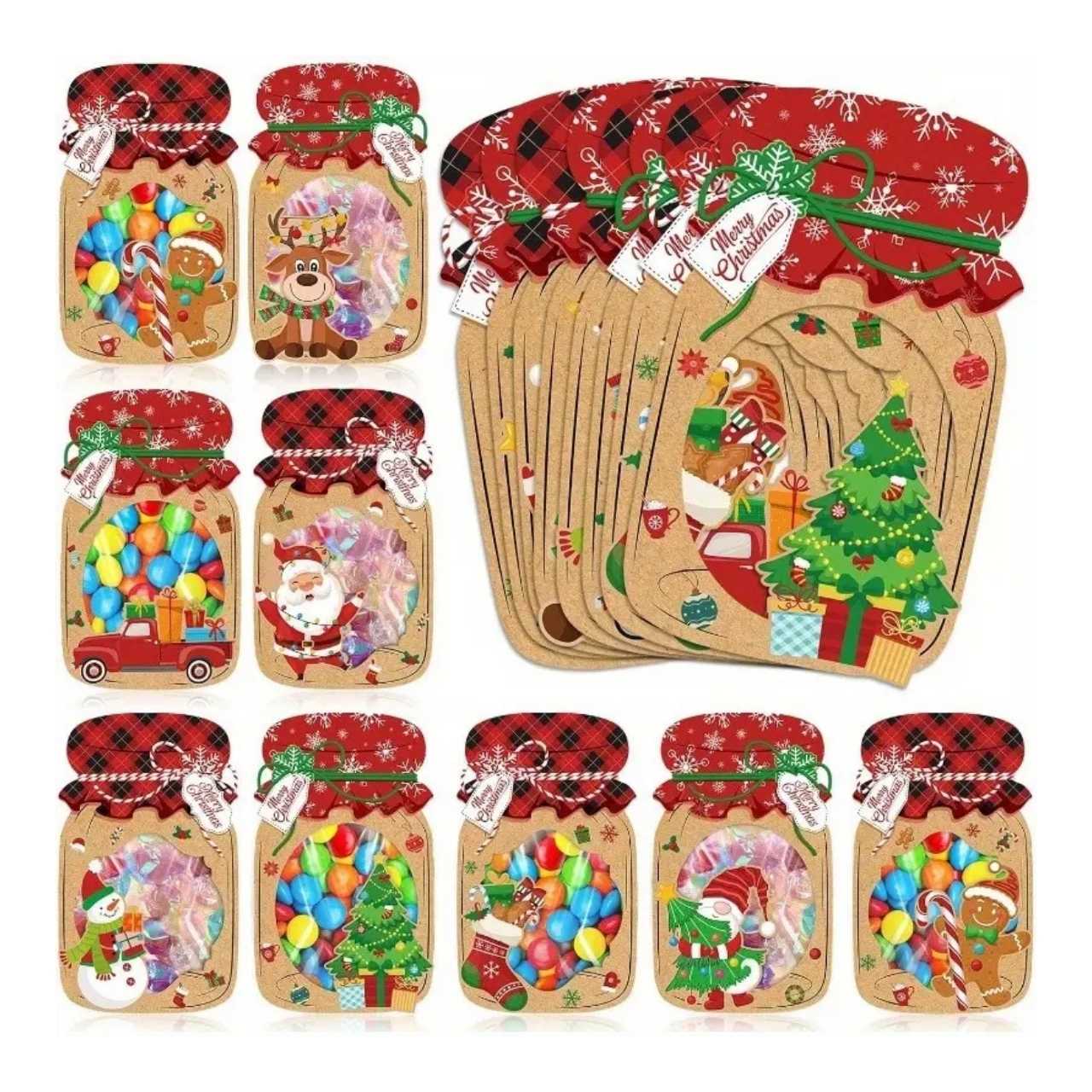 JarGifts, Zestaw Kart Podarunkowych na Boże Narodzenie (48 szt.) - Image 5