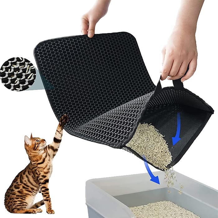 LitterMat, mata pod żwirek dla kota, która wyłapuje piasek - Image 1