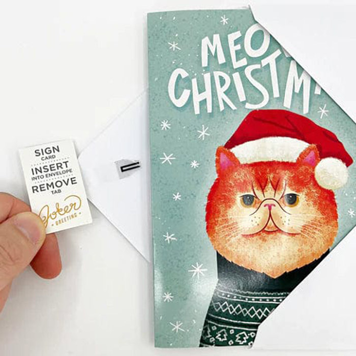 MeowCard, zabawna dźwiękowa kartka świąteczna z kotem - Image 3