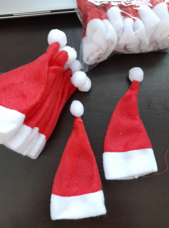 MiniSantaHats, kieszeń na czapkę Mikołaja (20 sztuk) - Image 9