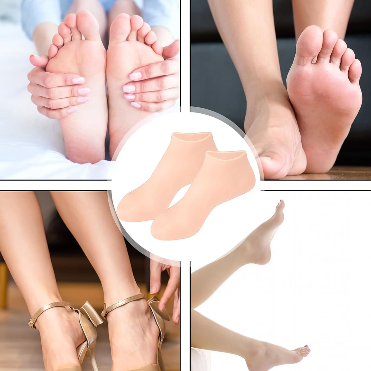 MoistMask, nawilżające skarpetki do pielęgnacji stóp z silikonu (1+1 ZA DARMO ) - Image 11