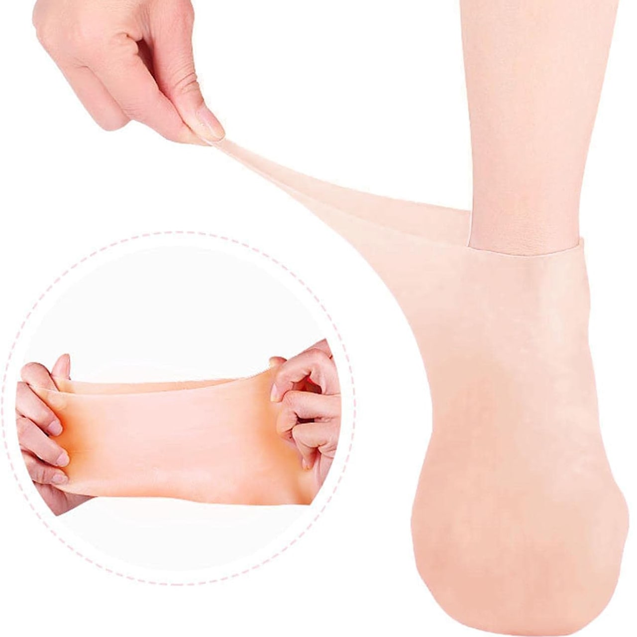 MoistMask, nawilżające skarpetki do pielęgnacji stóp z silikonu (1+1 ZA DARMO ) - Image 7