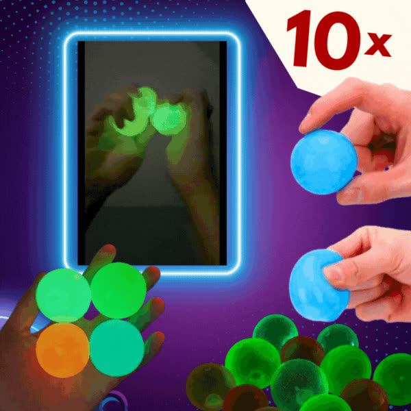 NEONBALLS, Świecące piłeczki antystresowe GlowBuddies - video
