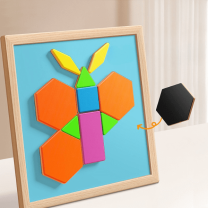 PUZZGEO, Magnetyczny drewniany zestaw puzzli (225 elementów) - Image 3
