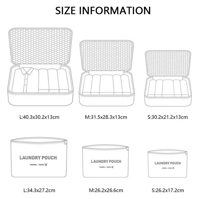 PackingBags, podróżne torby organizacyjne (6 sztuk) - Image 2
