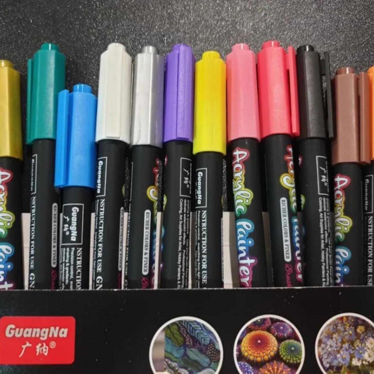 PaintAcrylic, markery akrylowe (12 sztuk) - Image 1