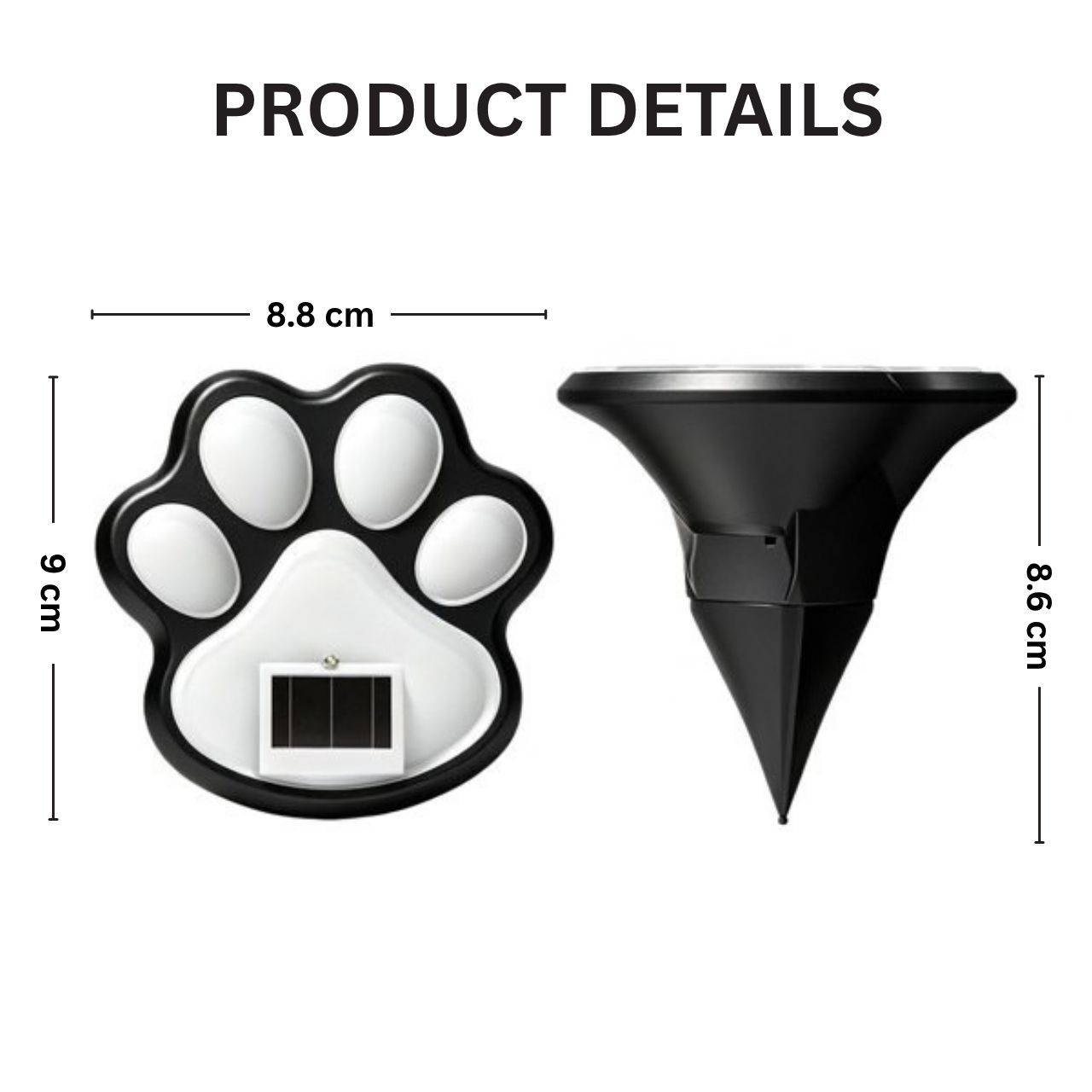 Solarne lampki LED w kształcie łapek, Paws - Image 5