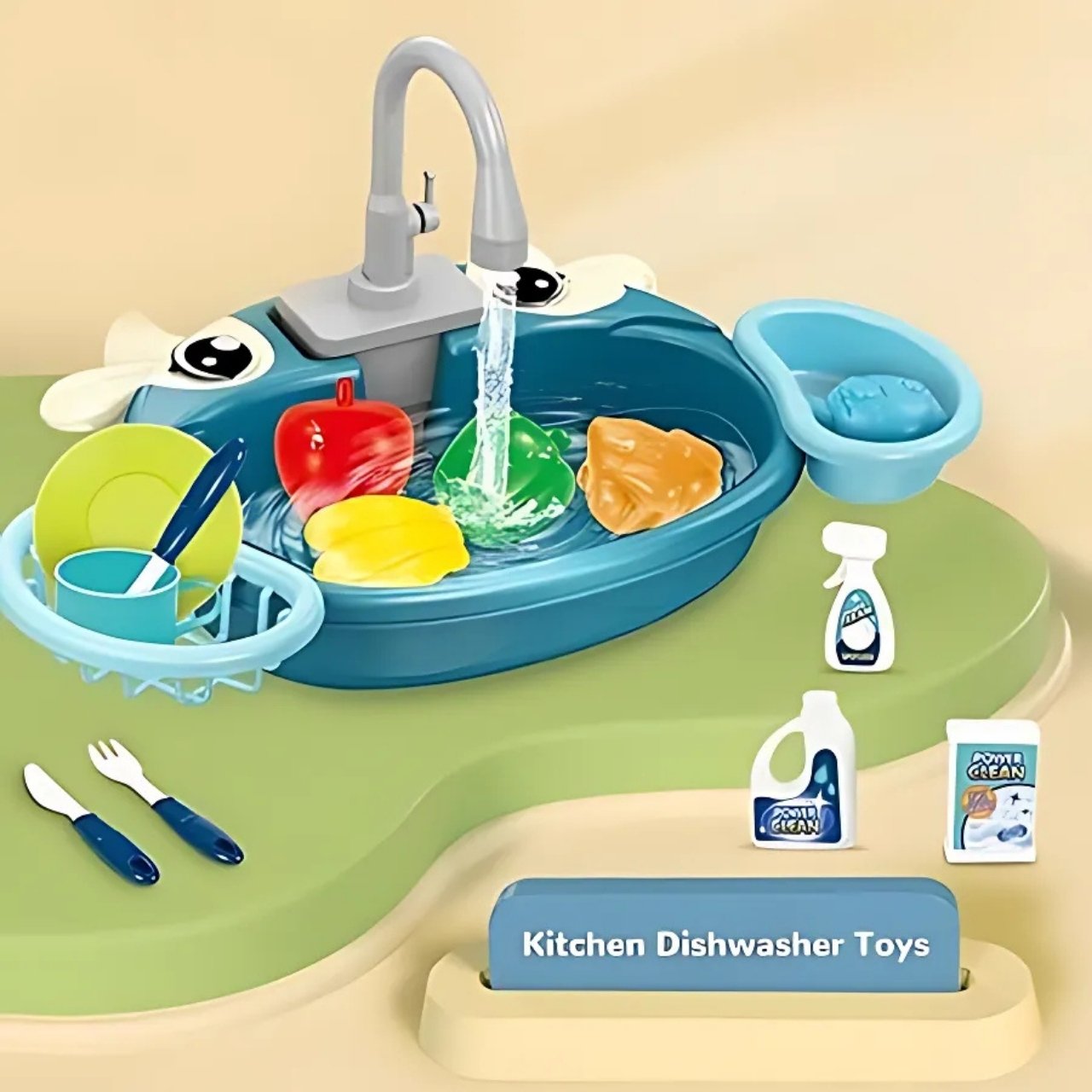 PlaySink, dziecięcy zestaw kuchenny z umywalką - Image 1