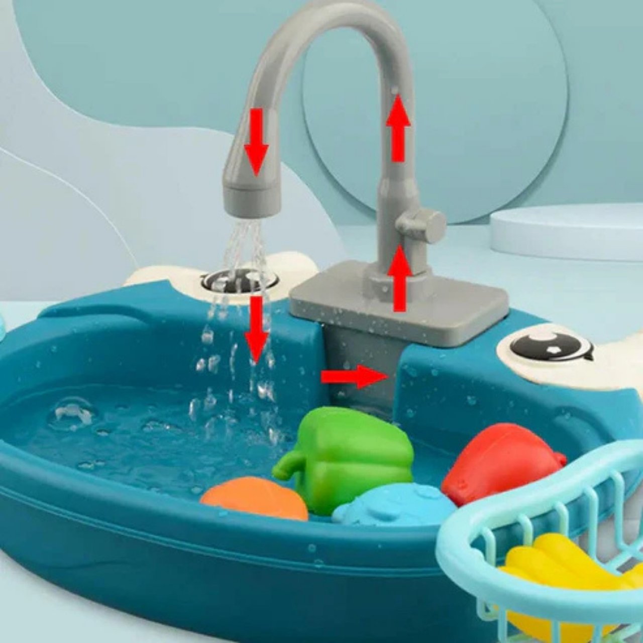 PlaySink, dziecięcy zestaw kuchenny z umywalką - Image 7