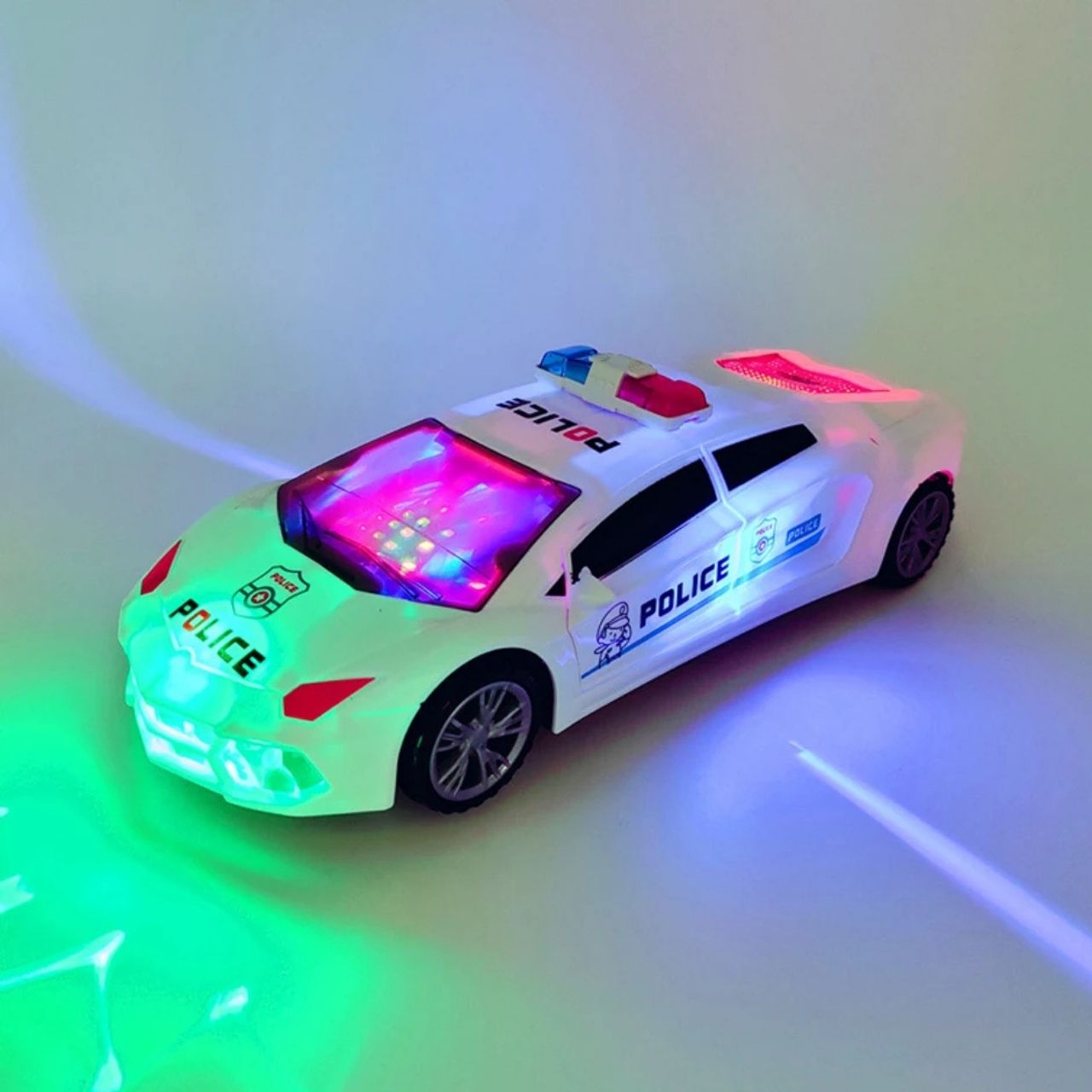 PoliceCar, policyjny samochód z lampkami LED - Image 1